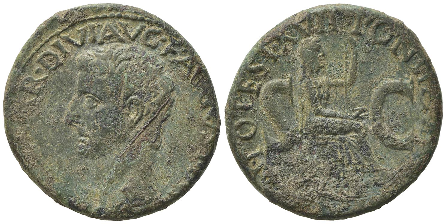 Tiberius (14-37). Æ As (27mm, ... 