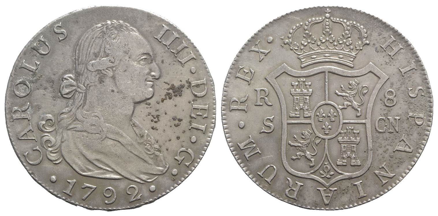 Spain, Carlos IV (1788-1808). AR 8 ... 