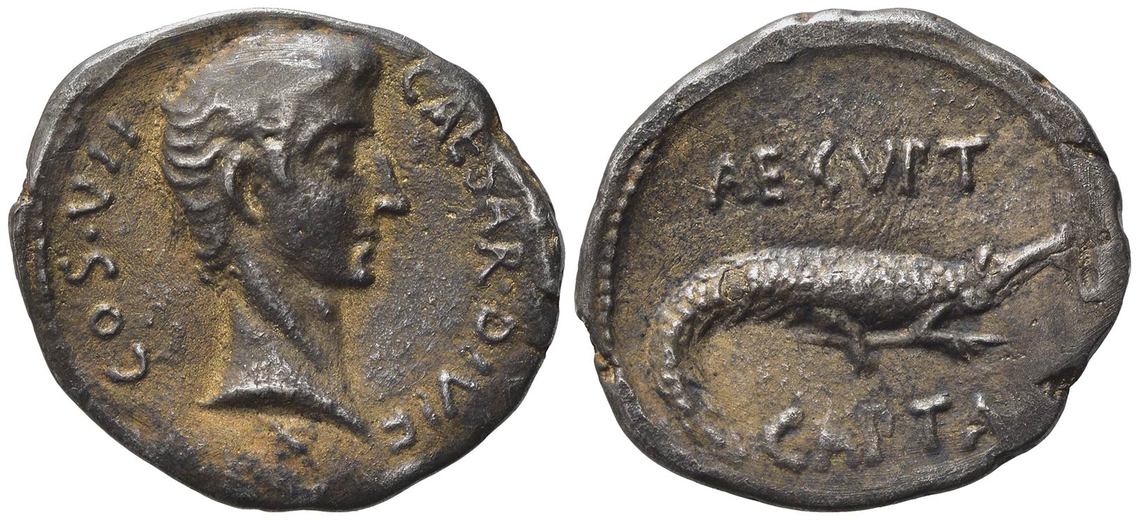 Augustus (27 BC-AD 14). Replica of ... 