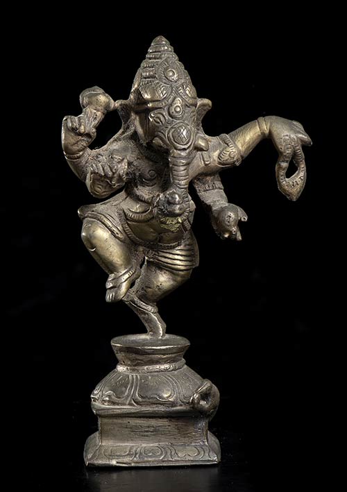 A BRONZE DANCING GANESHA India, ... 