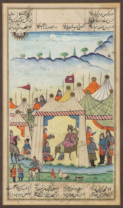 A MINIATURE ON PAPER Persia, 20th ... 