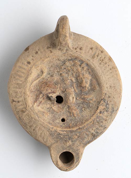 Roman Oil Lamp with Lion; 1st - ... 