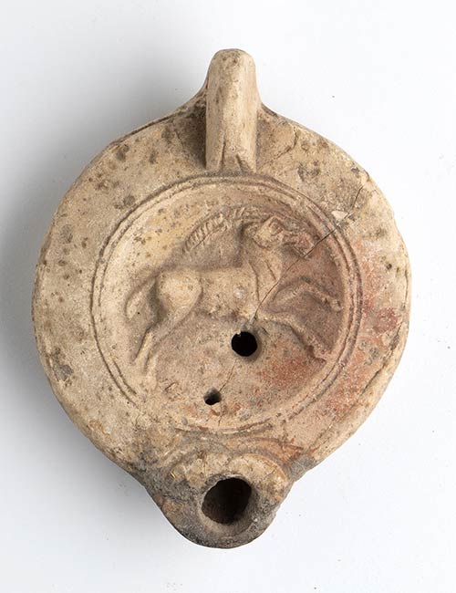 Roman Oil Lamp with Ibex; 1st - ... 