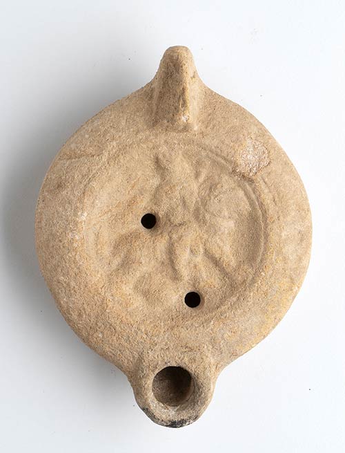 Roman Oil Lamp with Cybele on ... 