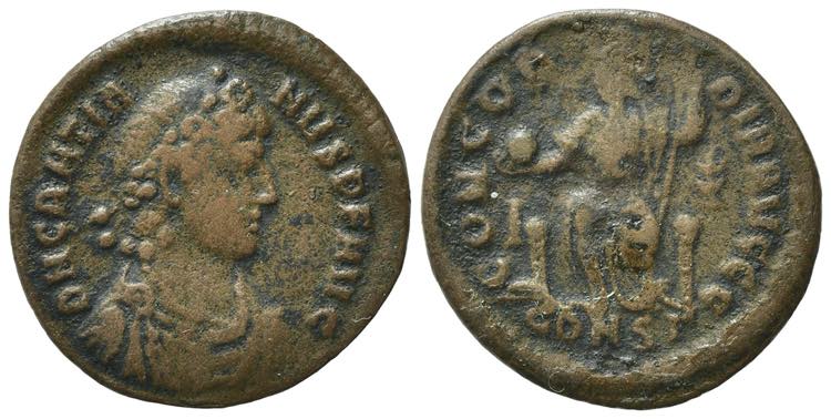 Gratian (367-383). Æ Follis ... 