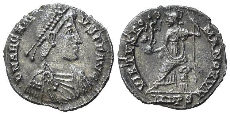 Arcadius (383-408). AR Siliqua ... 