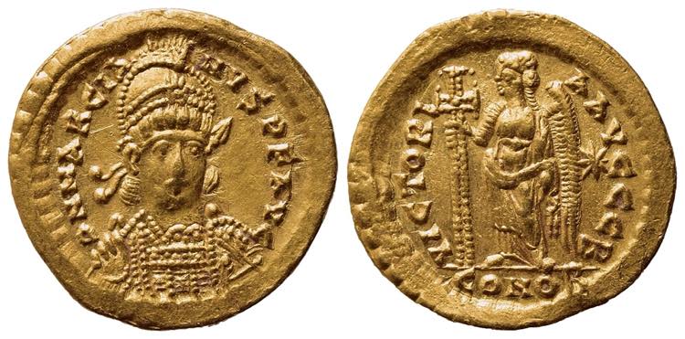 Marcian (450-457). AV Solidus ... 