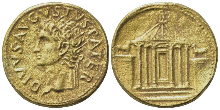 Divus Augustus (died AD 14). Gilt ... 