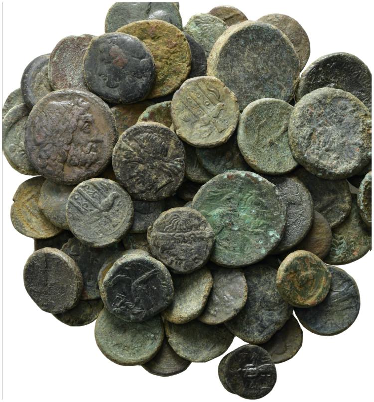 Lot of 74 Greek Æ coins, to be ... 