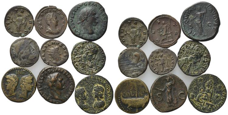 Lot of 9 Roman Republican and ... 