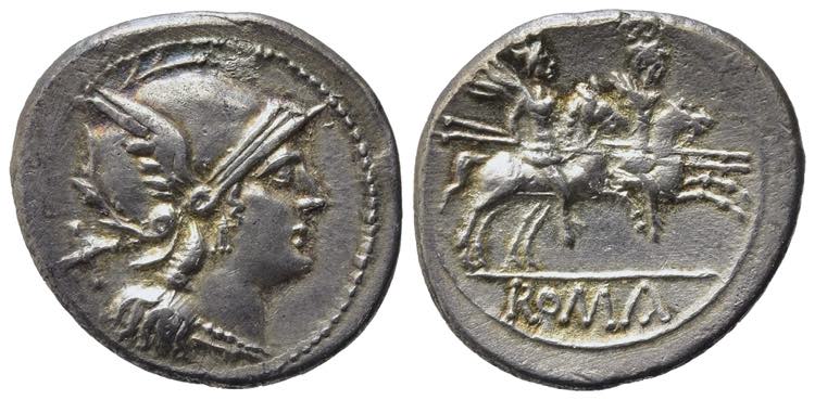 Anonymous, Rome, after 211 BC. AR ... 