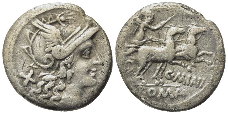 C. Maianius, Rome, 153 BC. AR ... 