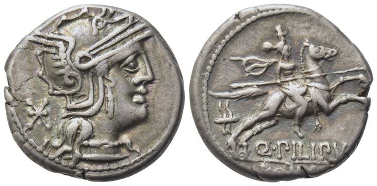 Q. Philippus, Rome, 129 BC. AR ... 