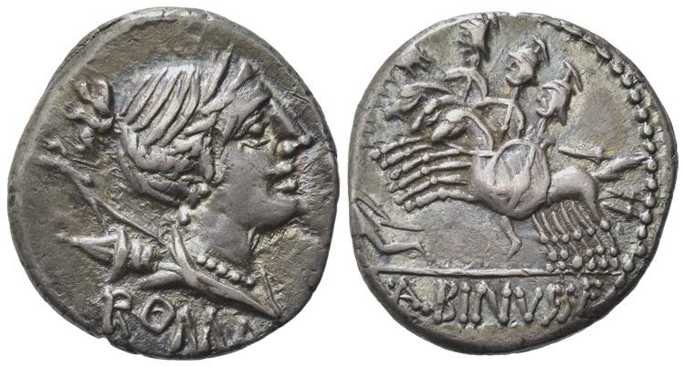 A. Albinus Sp.f., Rome, 96 BC. AR ... 