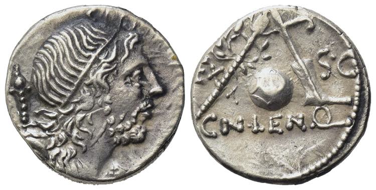 Cn. Lentulus, Spanish(?) mint, ... 