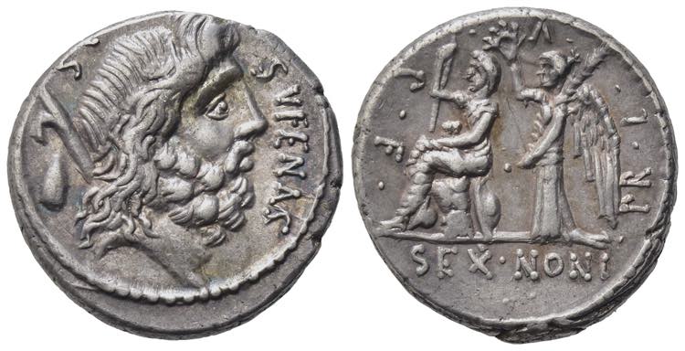 M. Nonius Sufenas, Rome, 57 BC. AR ... 
