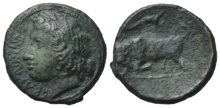 Sicily, Abakainon, c. 317-310 BC. ... 