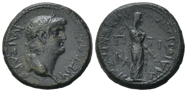 Nero (54-68). Lydia, Maeonia. Æ ... 