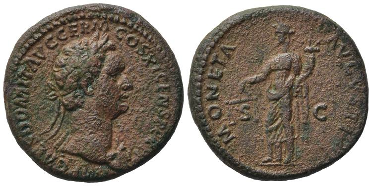 Domitian (81-96). Æ As (27.5mm, ... 