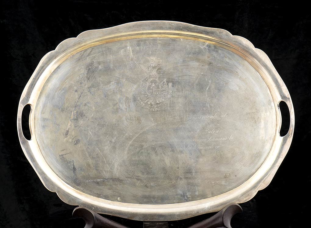 Sterling silver tray - Mexico, ... 