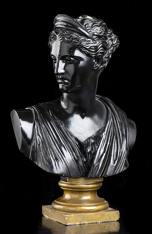 Female bust Plaster, 48 x 30 cm ... 