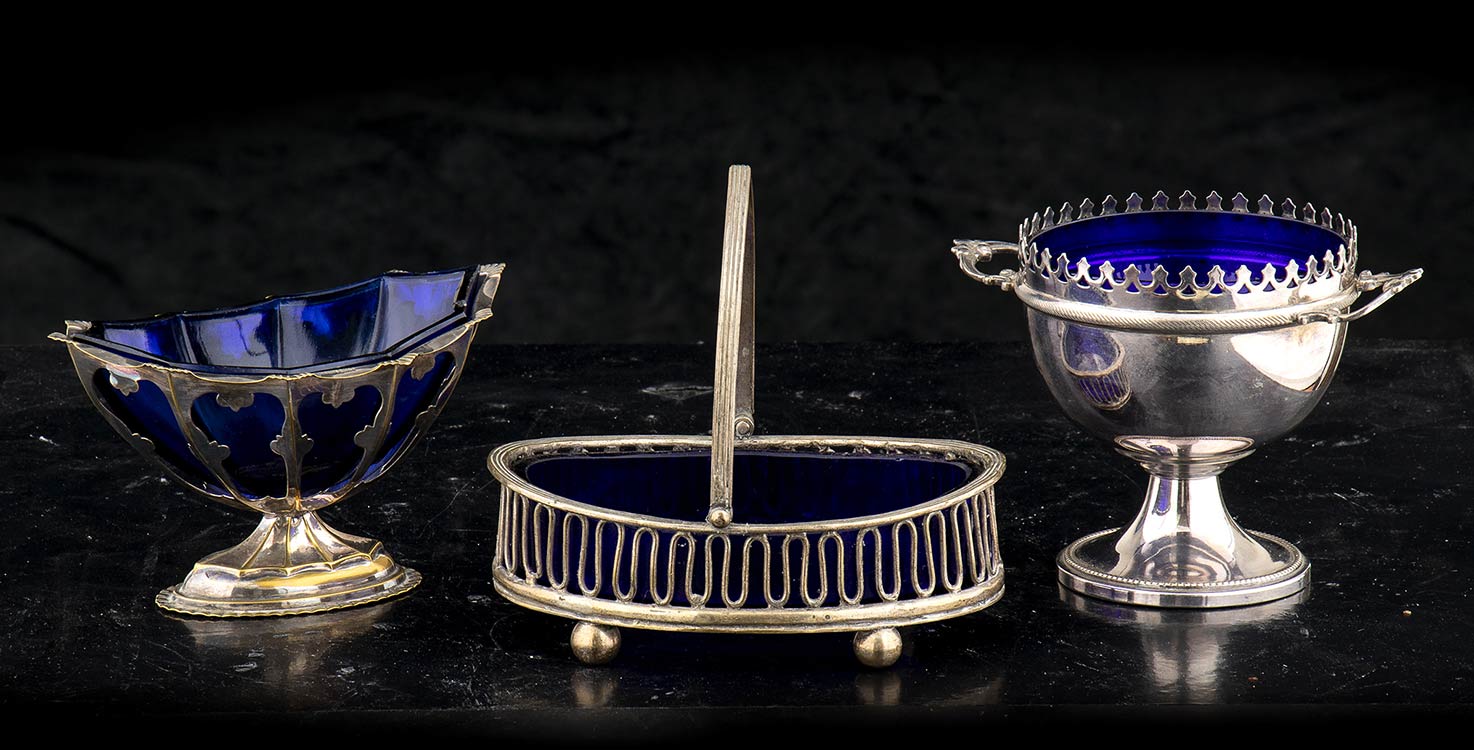 Three English silver-plated and ... 