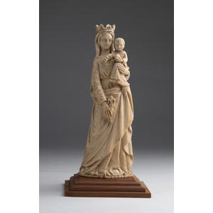 Virgin and Child. A carved ivory ... 