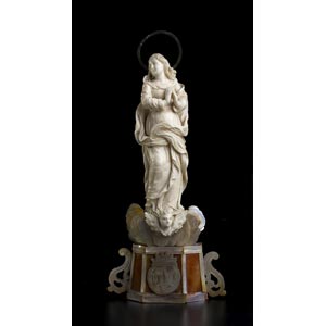 The Immaculate Virgin. A carved ... 