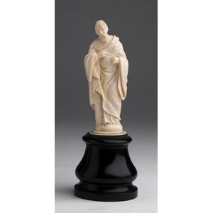Saint Joseph. A carved ivory ... 