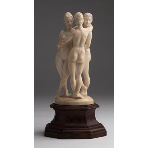 The three Graces. A carved ivory ... 