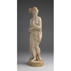 Aphrodite Pudica. A carved ivory ... 