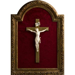 A carved Ivory Crucifix  - France, ... 