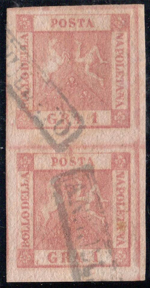1858, N.4 Carmine Pink, vertical ... 