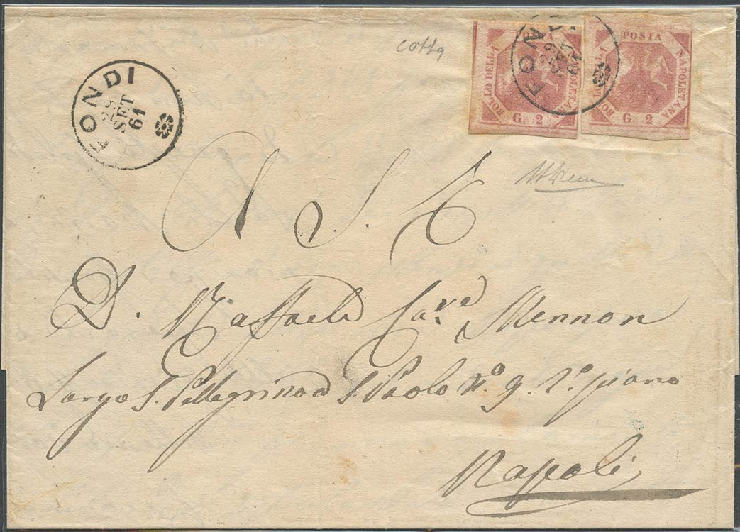 29.9.1861, Lettera da Fondi per ... 