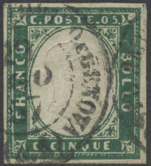 1855, 5c. N.13f Dark Emerald, ... 