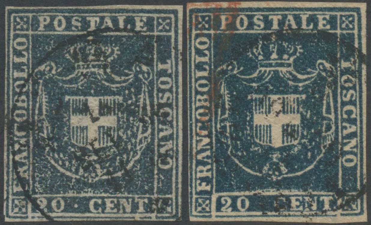 1860, 20c. N.20 in two different ... 