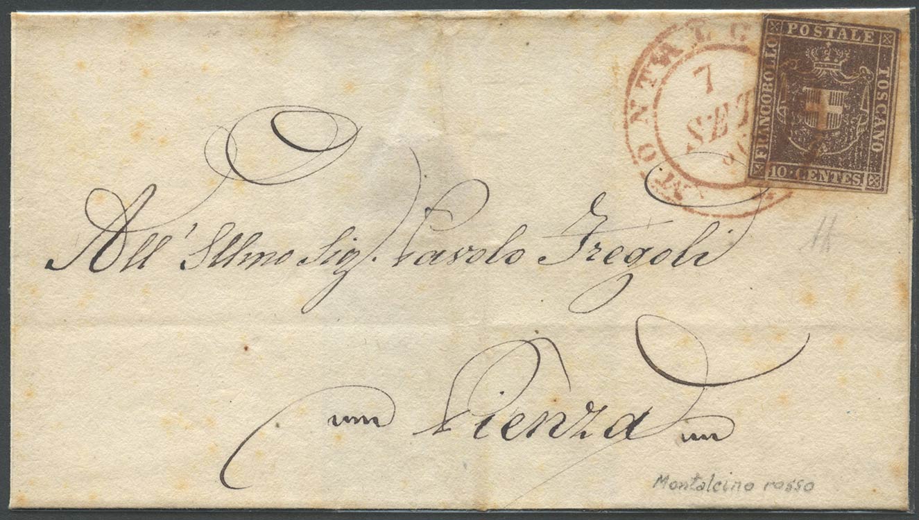 07.09.1860, Lettera da Montalcino ... 