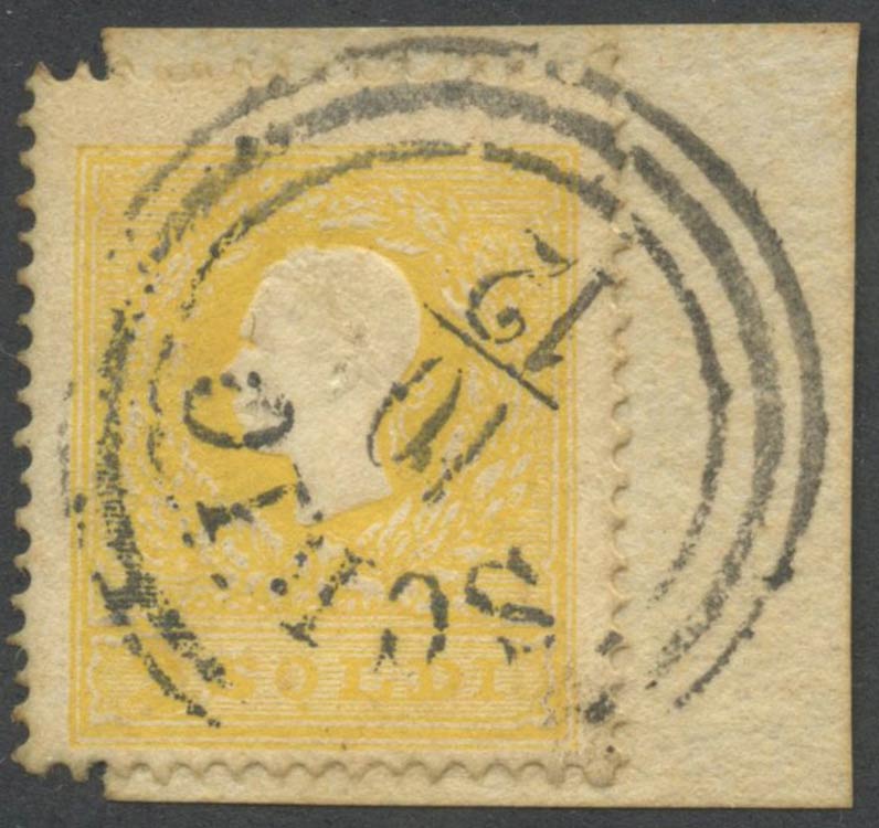 2s. N.23a Bright Yellow, cancelled ... 
