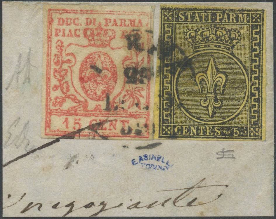 29.07.1859, mixed postage (I° ... 