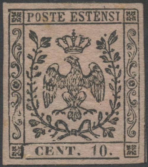 1852, 10c. N.9 Pink, MH. (A) ... 
