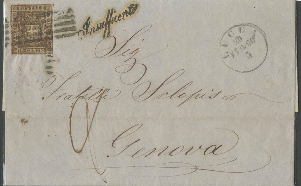 20.2.1860, Lettera da Lucca per ... 