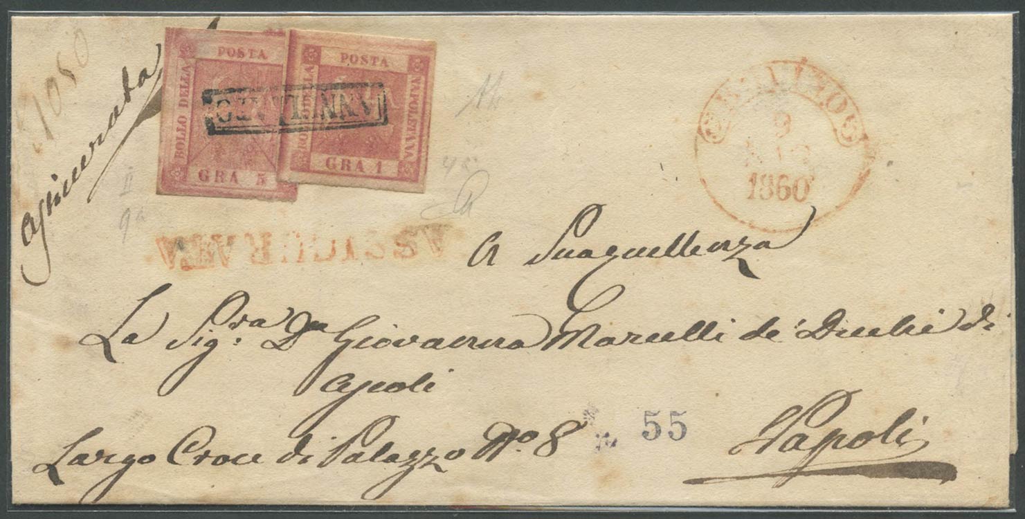 9.5.1860, Registered letter from ... 