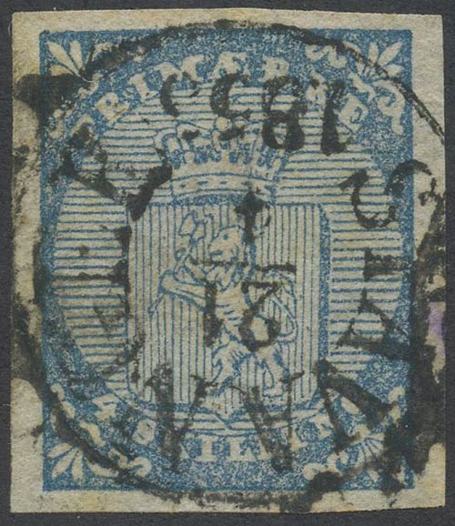 1855, N1 used. Signed Raybaudi and ... 