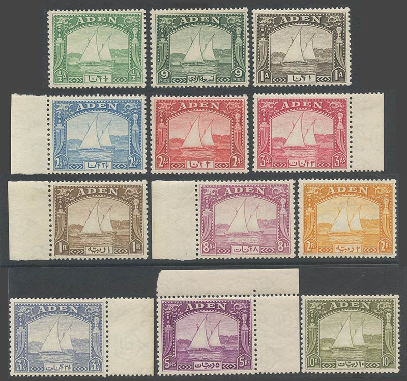 Aden, 1937. N.1/12 (N. 2 and 4 are ... 