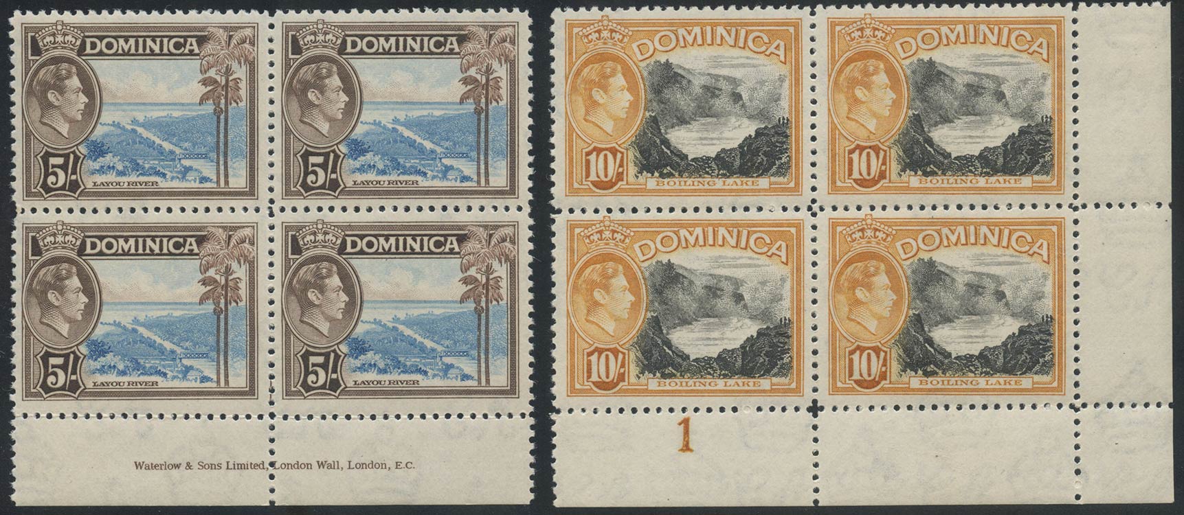 Dominica, 1938. N.99/108a in ... 