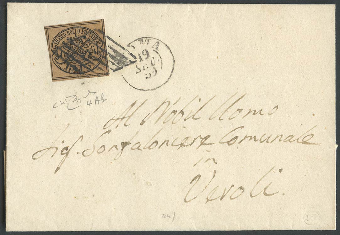 19.09.1859, Letter from Rome to ... 