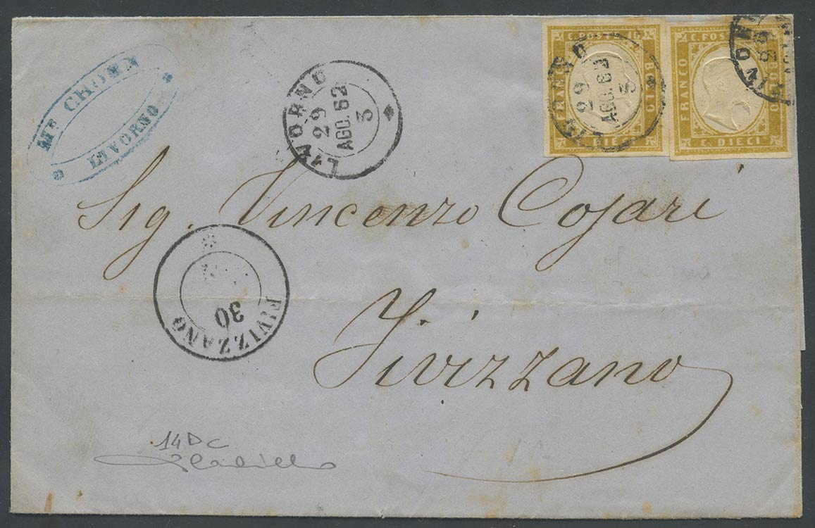 29.08.1862, Letter sent from ... 