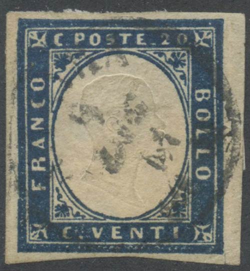 1861, 20c. Dark Ultramarine Cobalt ... 