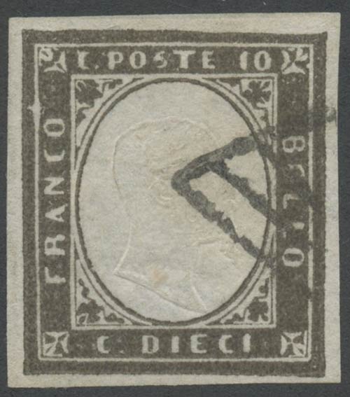 1860, 10c. Greyish Black N.14Bc. ... 