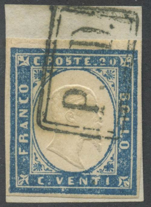 1861, 20c. Greyish Cobalt N.15Dd ... 